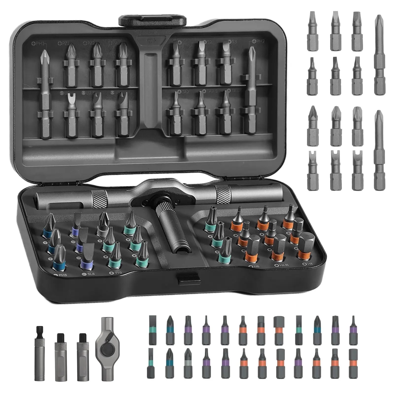 24-in-1 DIY Screwdriver Set, Switchable Screwdriver Shape Magnetic